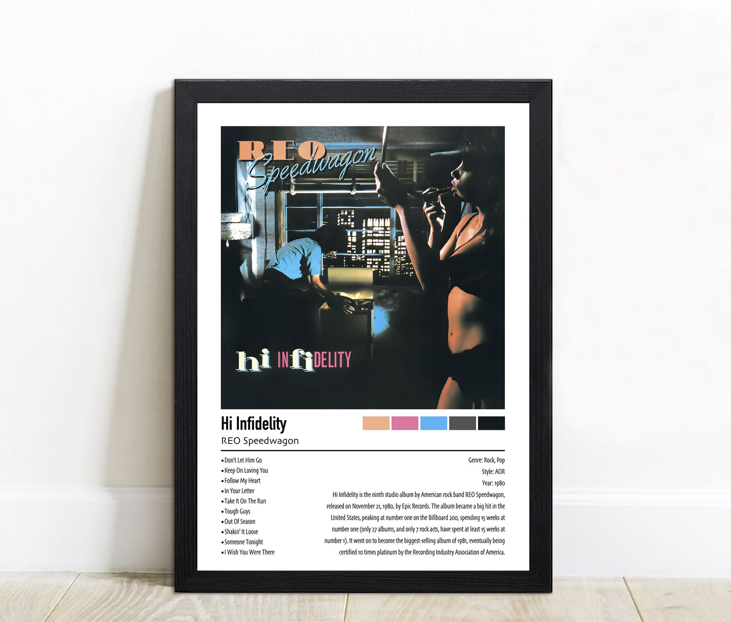 REO Speedwagon | Hi Fidelity | Custom Album Cover Poster Print