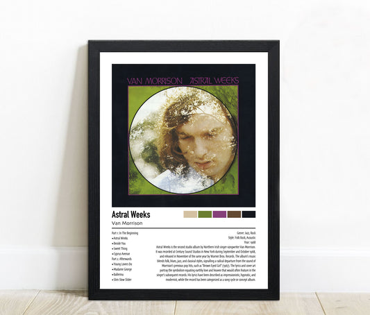 Van Morrison | Astral Weeks | Custom Album Cover Poster Print