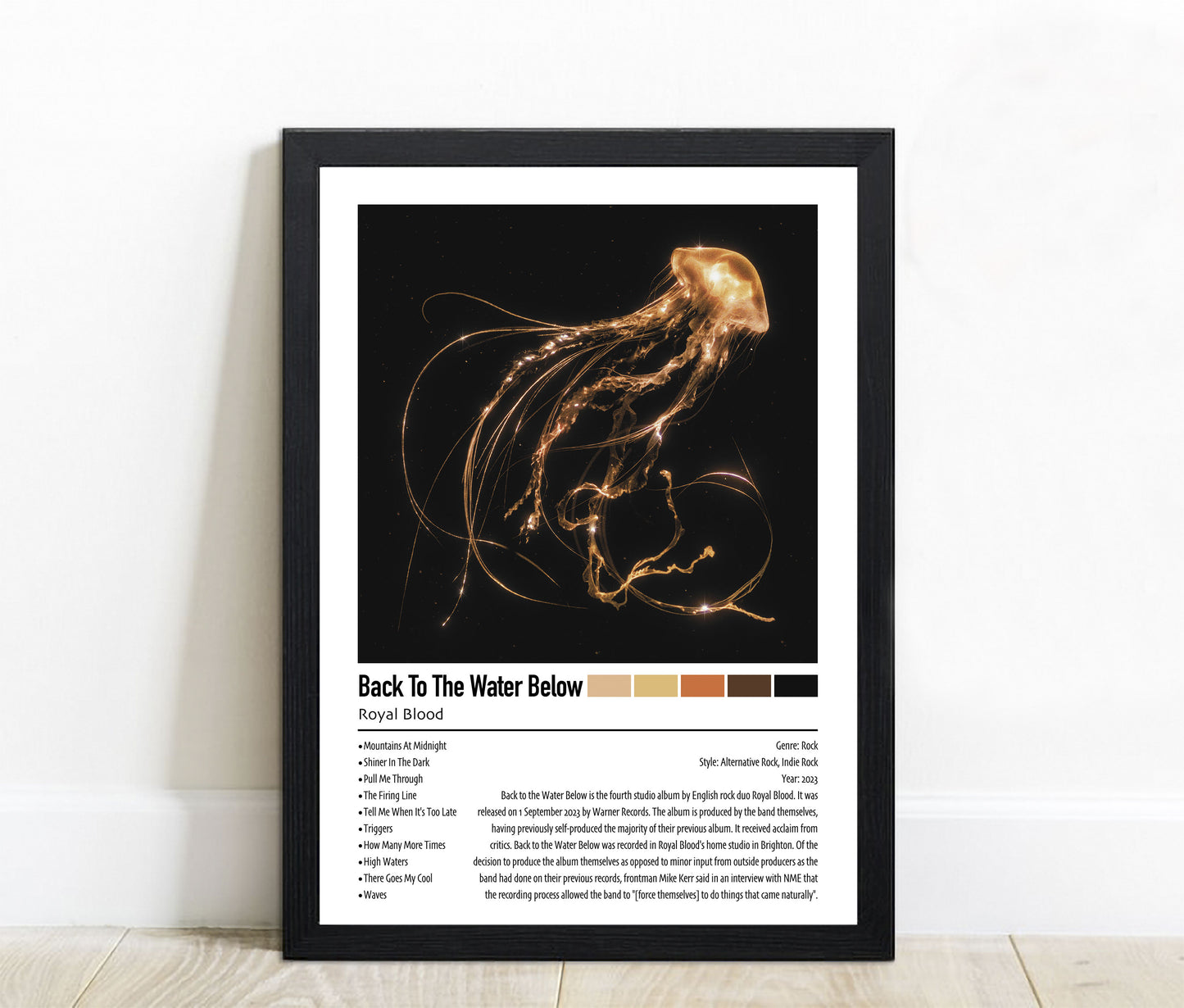 Royal Blood | Back To The Water Below | Custom Album Cover Poster Print