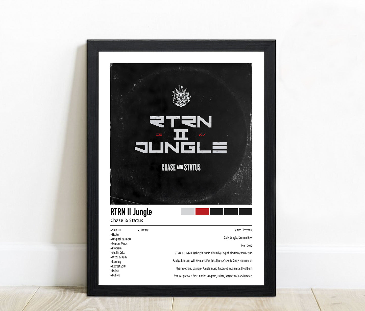 Chase & Status | RTRN Il Jungle | Custom Album Cover Poster Print
