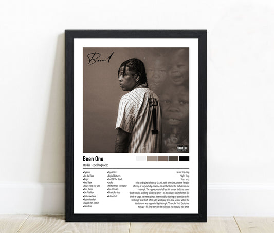 Rylo Rodriguez | Been One | Custom Album Cover Poster Print