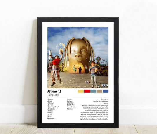 Travis Scott | Astroworld | Custom Album Cover Poster Print