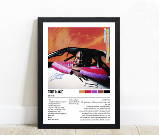 salute | TRUE MAGIC | Custom Album Cover Poster Print