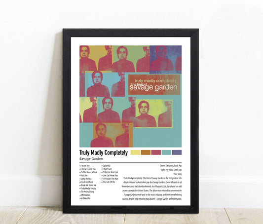 Savage Garden | Truly Madly Completely | Custom Album Cover Poster Print