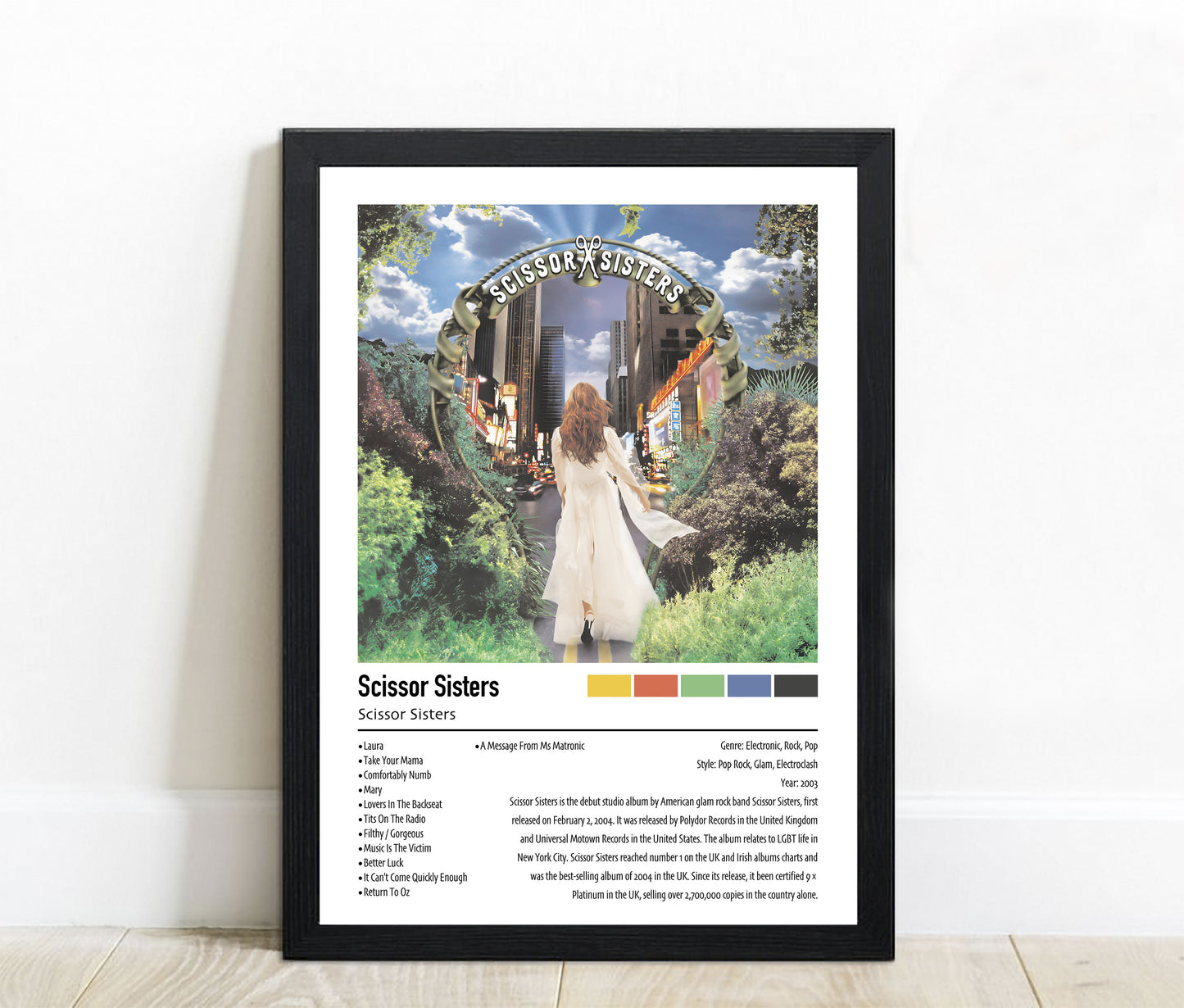 Scissor Sisters | Scissor Sisters | Custom Album Cover Poster Print