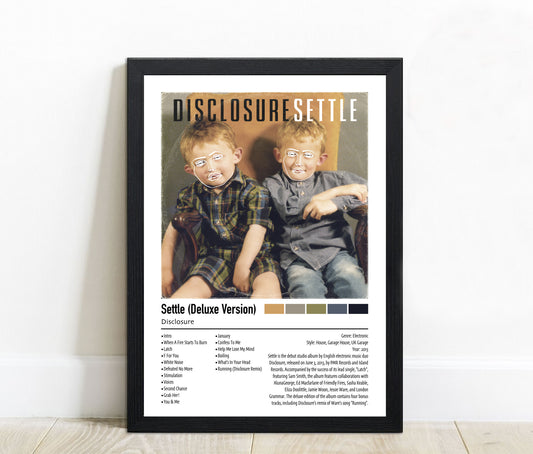 Disclosure | Settle (Deluxe Version) | Custom Album Cover Poster Print