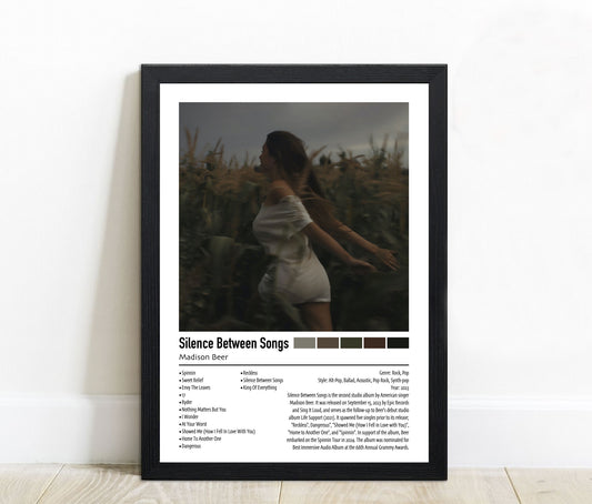 Madison Beer | Silence Between Songs | Custom Album Cover Poster Print