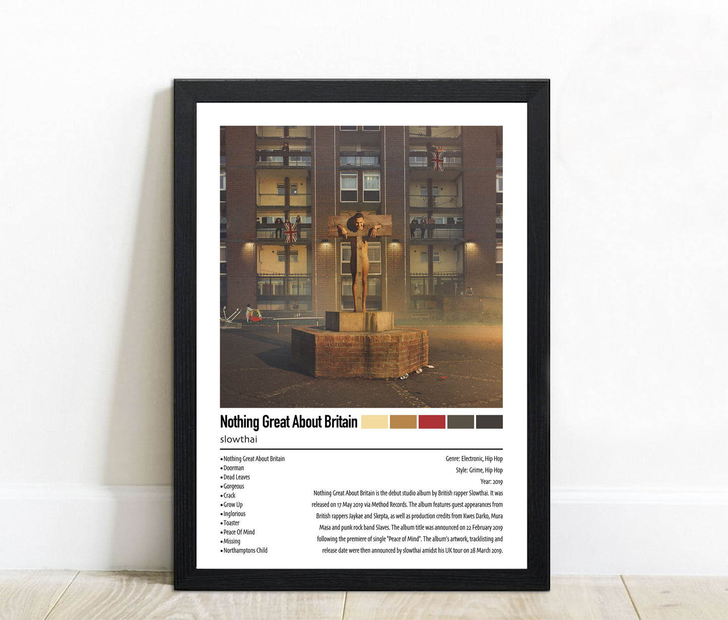 slowthai | Nothing Great About Britain | Custom Album Cover Poster Print