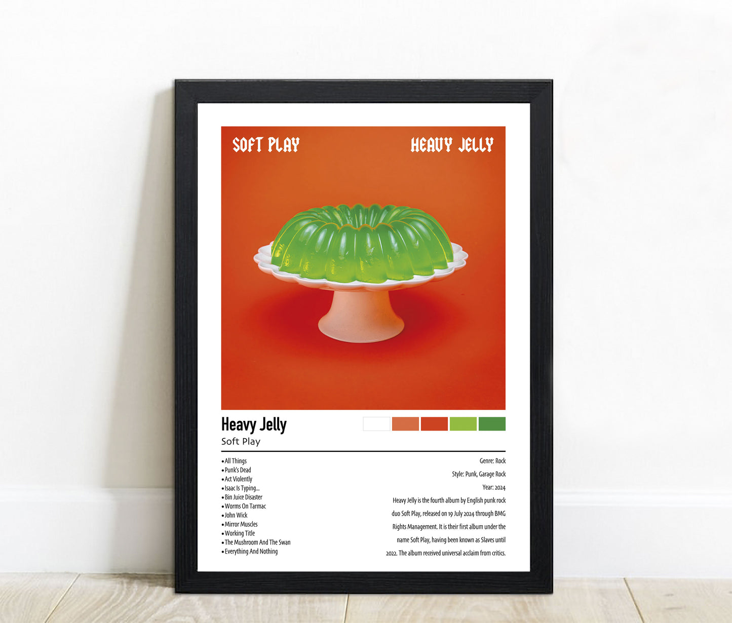 Soft Play | Heavy Jelly | Custom Album Cover Poster Print