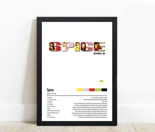 Spice Girls | Spice | Custom Album Cover Poster Print