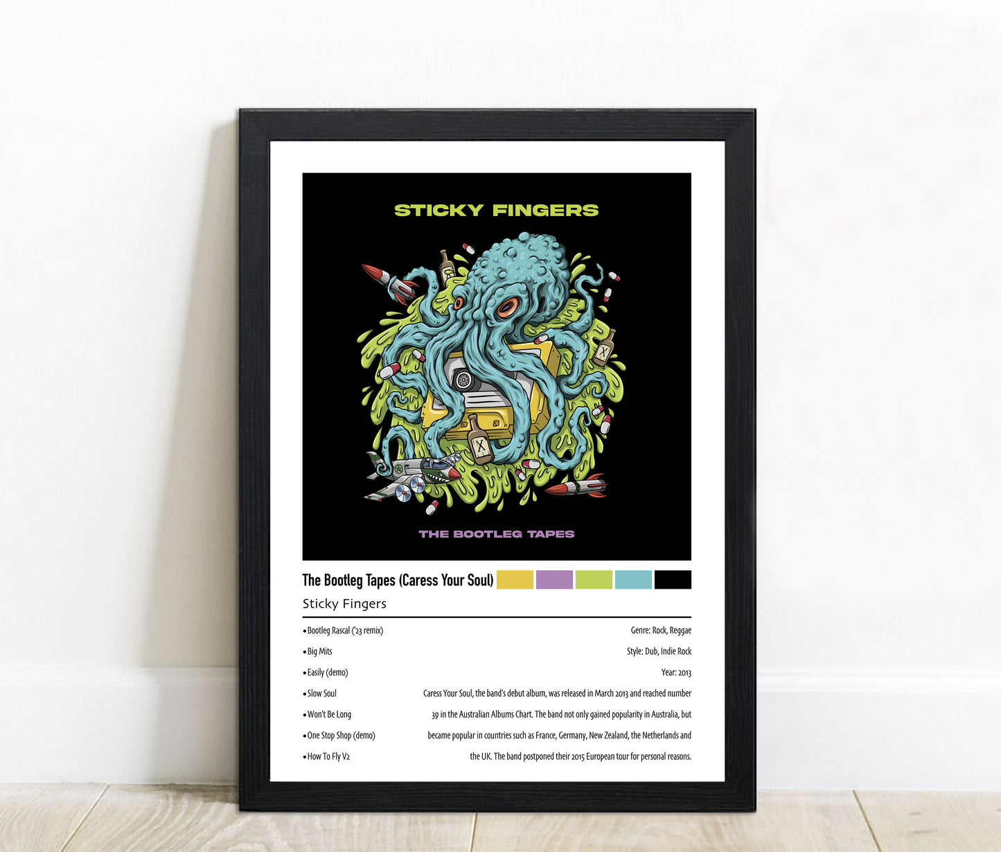 Sticky Fingers | The Bootleg Tapes (Caress Your Soul) | Custom Album Cover Poster Print