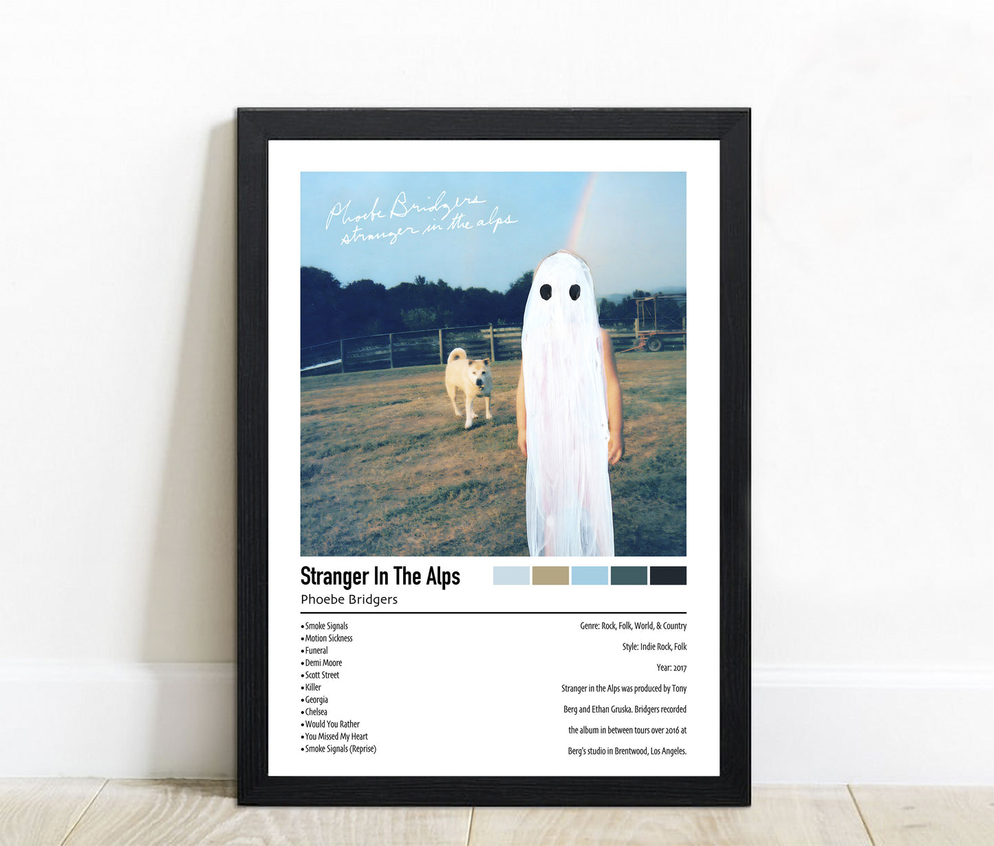 Phoebe Bridgers | Stangers In The Alps | Custom Album Cover Poster Print
