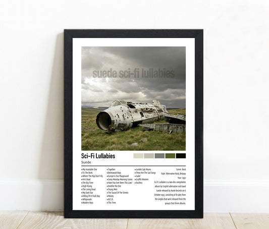 Suede | Sci-Fi Lullabies | Custom Album Cover Poster Print