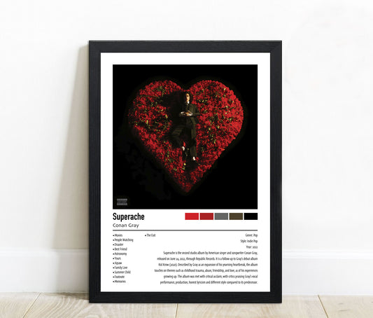 Conan Gray | Superache | Custom Album Cover Poster Print