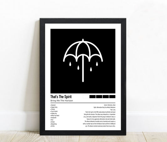 Bring Me The Horizon | That's The Spirit | Custom Album Cover Poster Print
