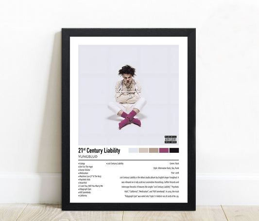 Yungblud | 21st Century Liability | Custom Album Cover Poster Print