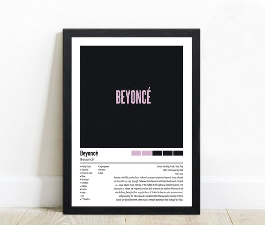 Beyoncé | Beyoncé | Custom Album Cover Poster Print
