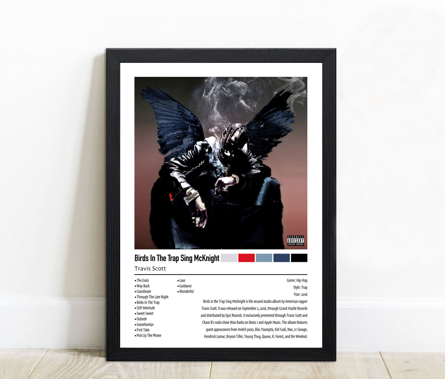 Travis Scott | Birds In The Trap Sing Mcknight | Custom Album Cover Poster Print