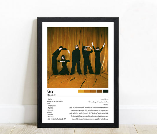 Blossoms | Gary | Custom Album Cover Poster Print