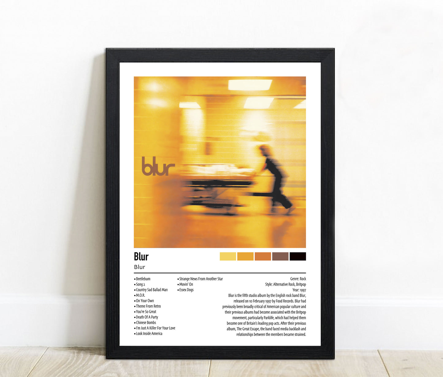 Blur | Blur | Custom Album Cover Poster Print