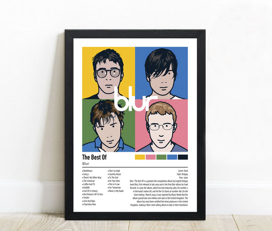 Blur | The Best Of | Custom Album Cover Poster Print