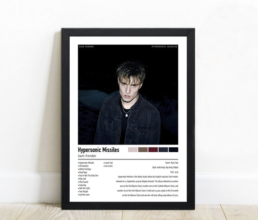 Sam Fender | Hypersonic Missiles | Custom Album Cover Poster Print