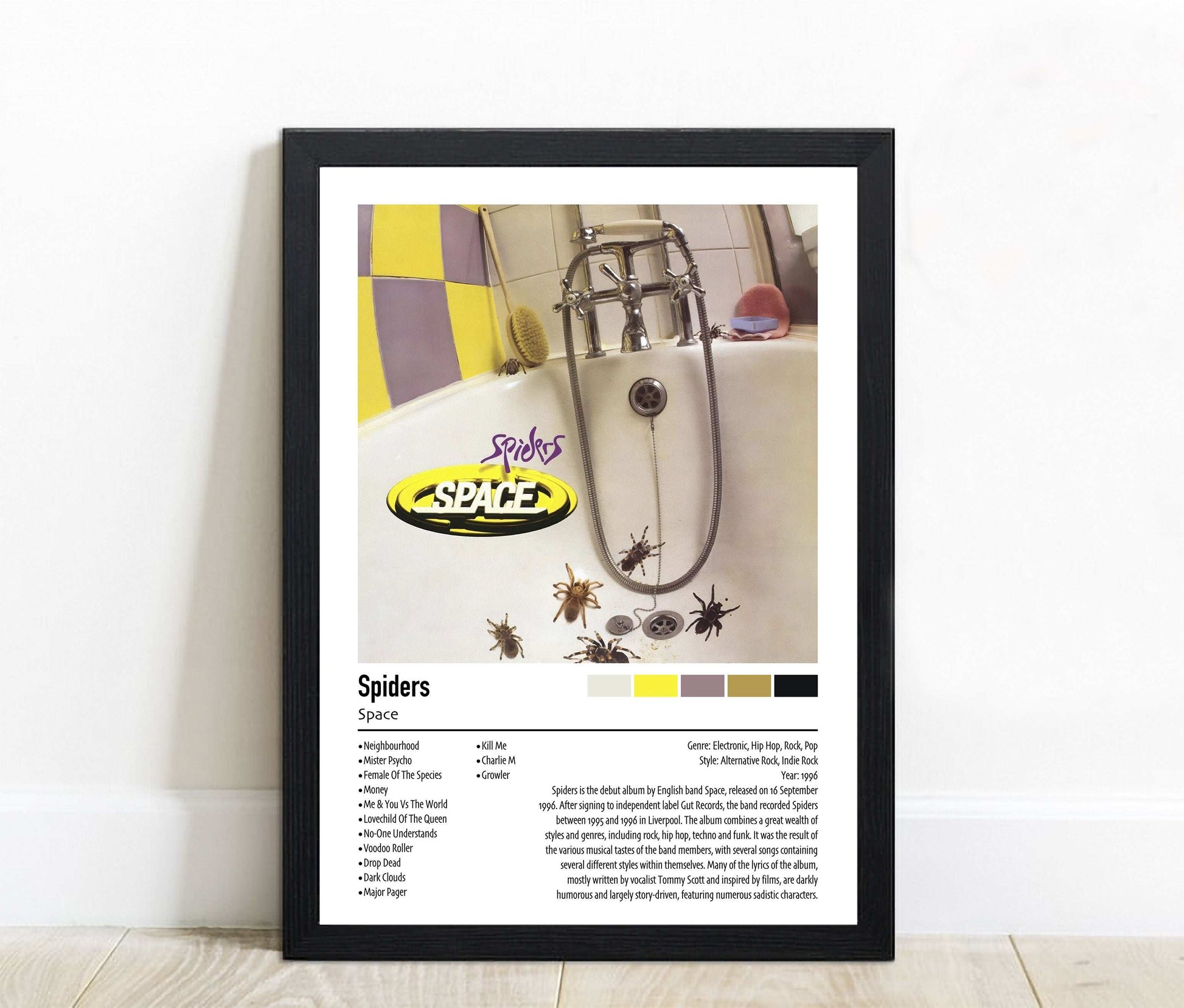 Space | Spiders | Custom Album Cover Poster Print