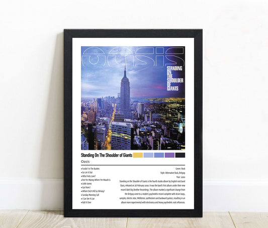 Oasis | Standing On The Shoulder of Giants | Custom Album Cover Poster Print