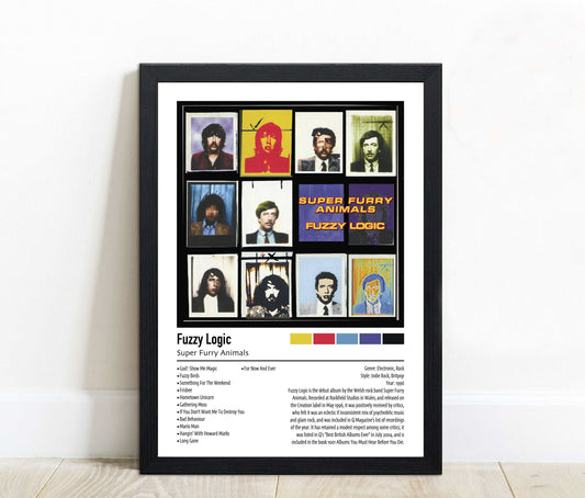 Super Furry Animals | Fuzzy Logic | Custom Album Cover Poster Print