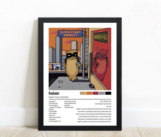 Super Furry Animals  | Radiator | Custom Album Cover Poster Print