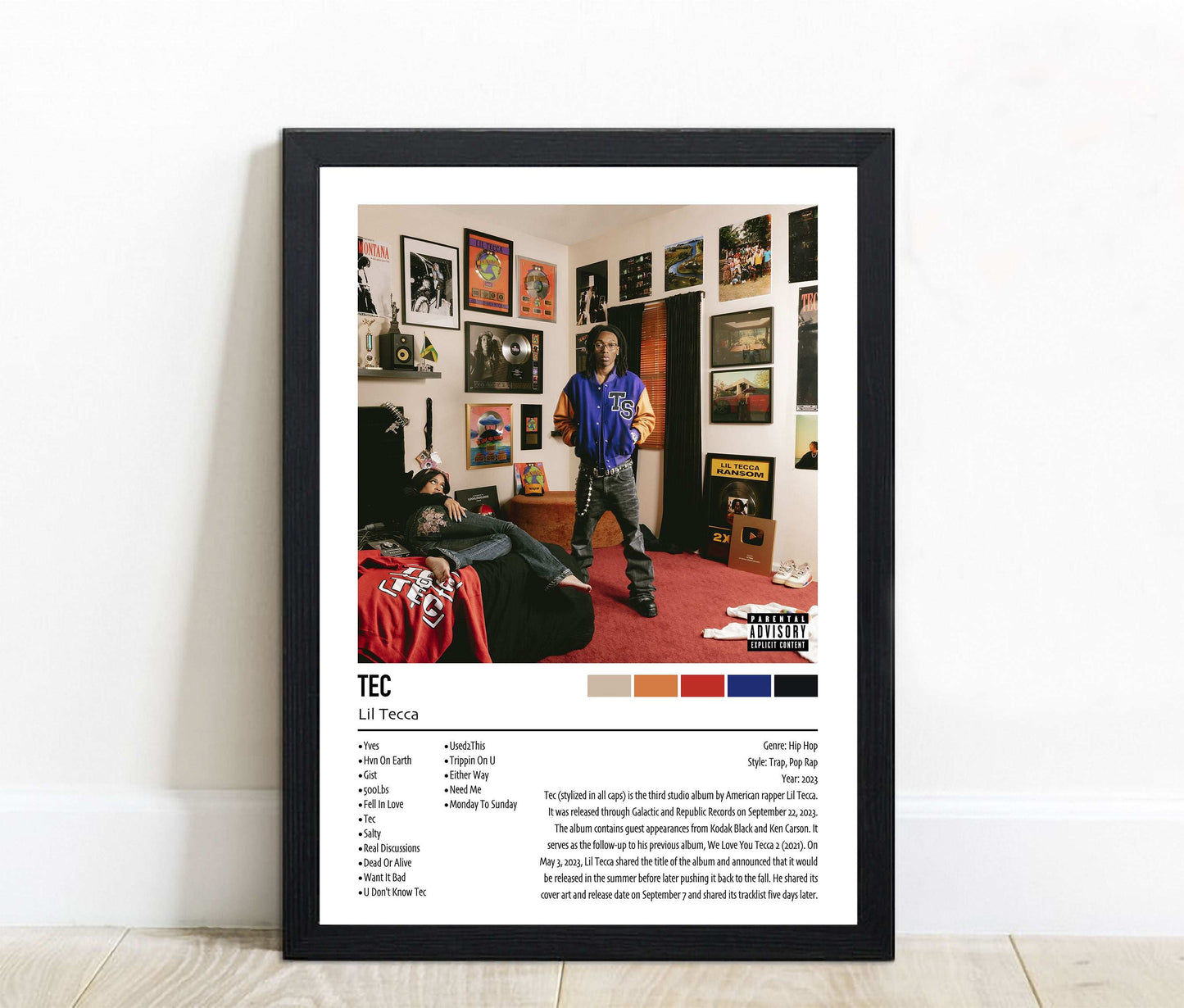 Lil Tecca | TEC | Custom Album Cover Poster Print