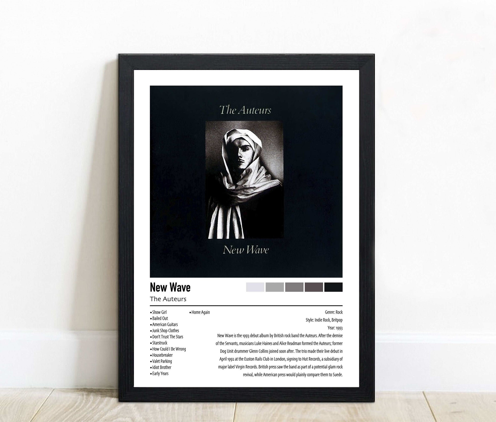 The Auteurs | New Wave | Custom Album Cover Poster Print