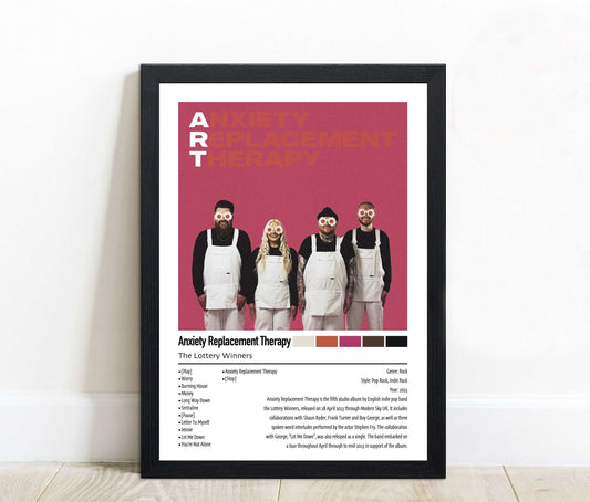 The Lottery Winners | Anxiety Replacement Therapy | Custom Album Cover Poster Print