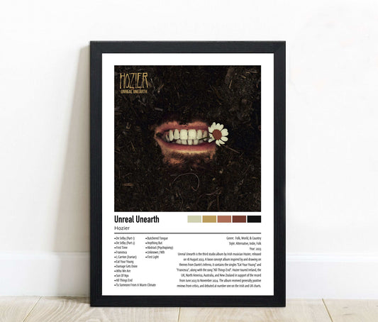 Hozier | Unreal Unearth | Custom Album Cover Poster Print