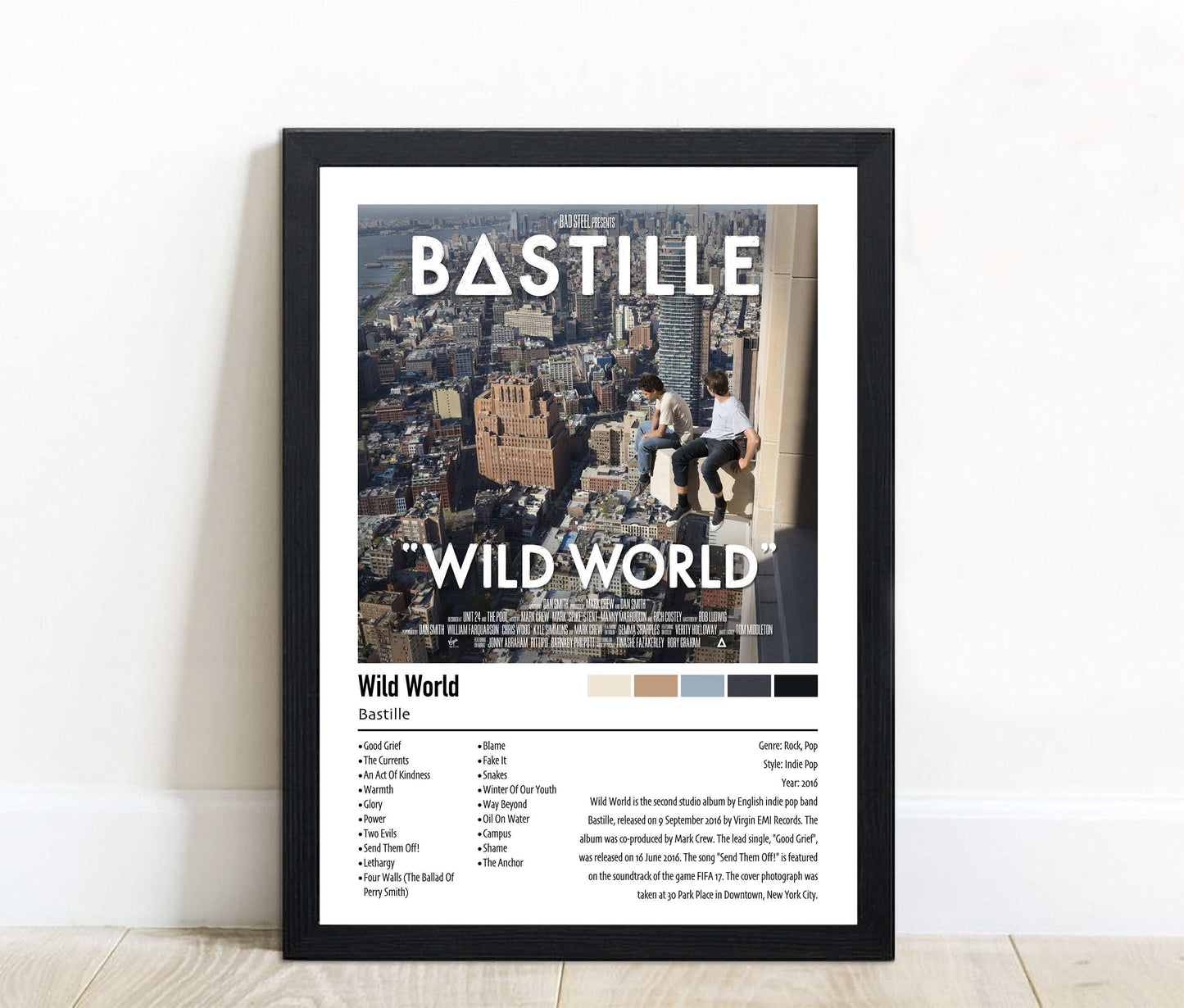 Bastille | Wild World | Custom Album Cover Poster Print