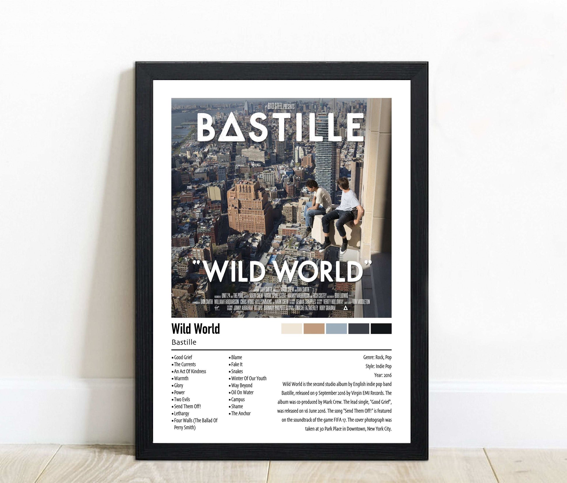 Bastille | Wild World | Custom Album Cover Poster Print