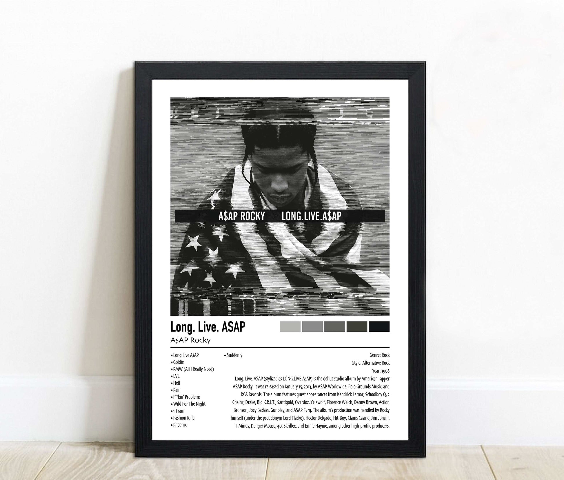 A$AP Rocky | Long. Live. ASAP | Custom Album Cover Poster Print
