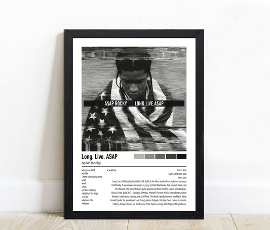 A$AP Rocky | Long. Live. ASAP | Custom Album Cover Poster Print