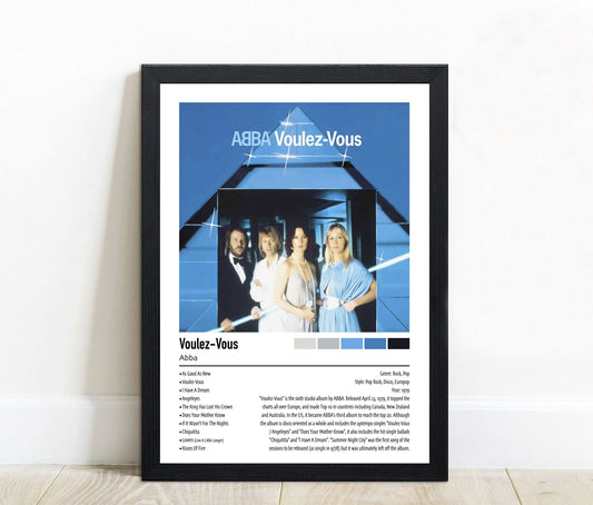 Abba | Voulez-Vous | Custom Album Cover Poster Print