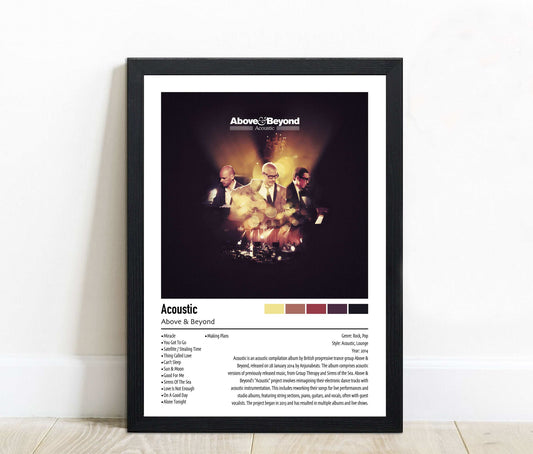 Above & Beyond | Acoustic | Custom Album Cover Poster Print