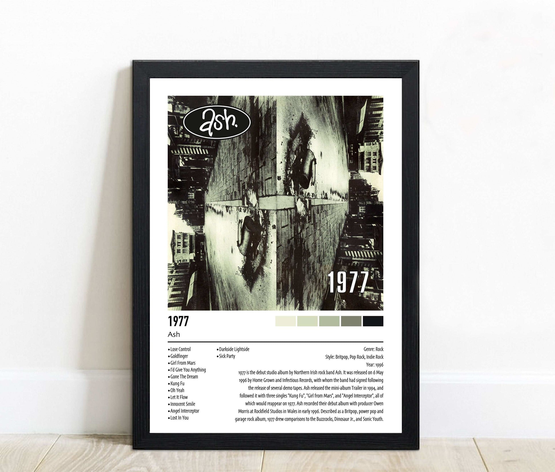Ash | 1977 | Custom Album Cover Poster Print