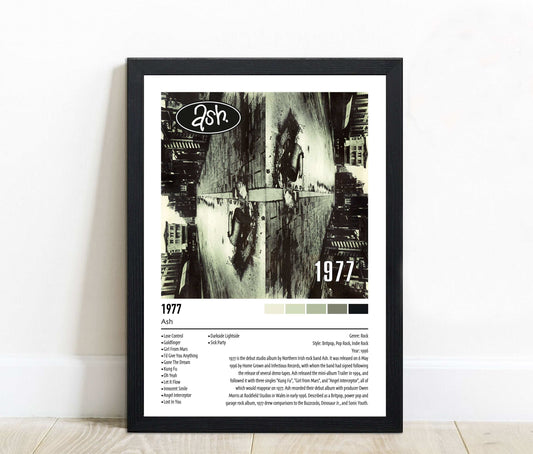 Ash | 1977 | Custom Album Cover Poster Print