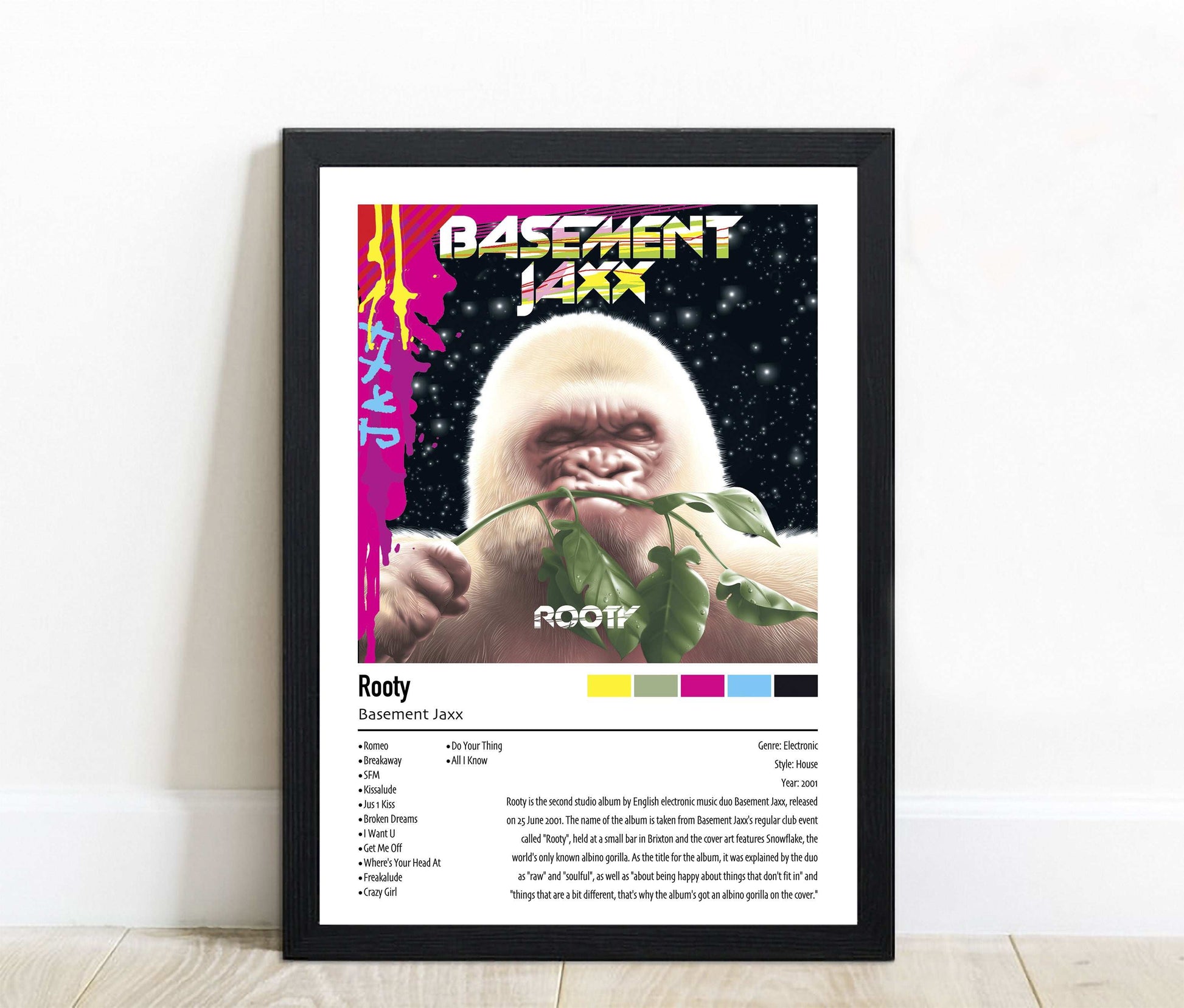 Basement Jaxx | Rooty | Custom Album Cover Poster Print