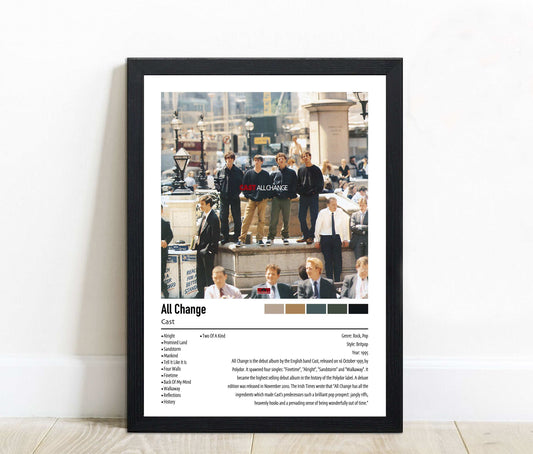 Cast | All Change | Custom Album Cover Poster Print