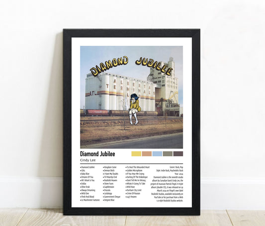 Cindy Lee | Diamond Jubilee | Custom Album Cover Poster Print
