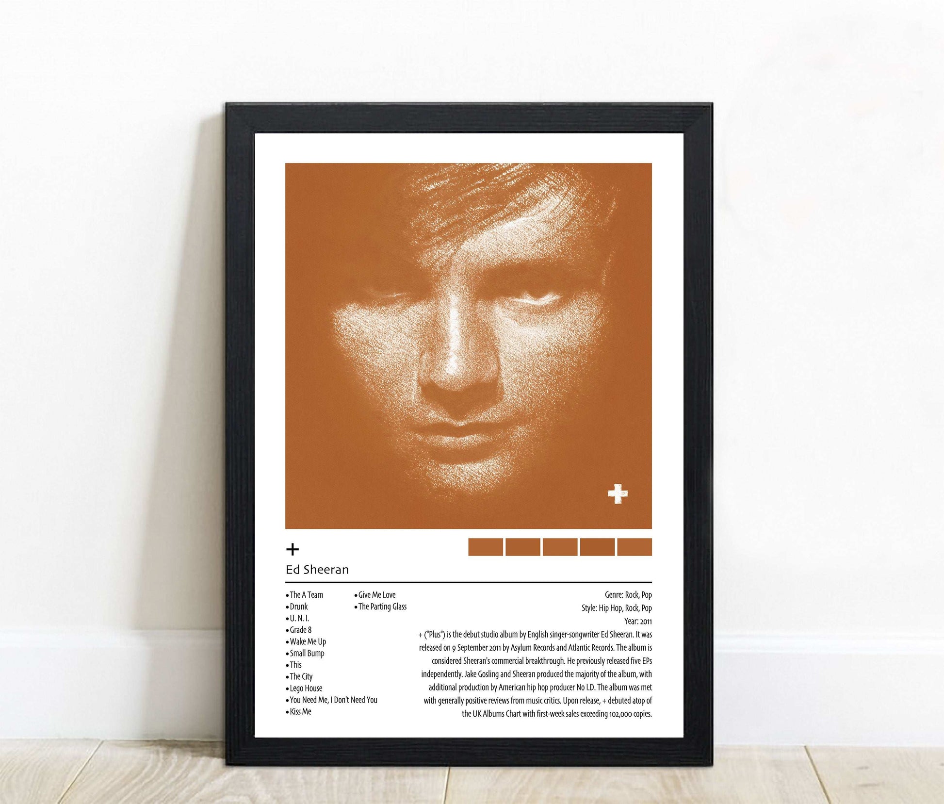 Ed Sheeran | Plus | Custom Album Cover Poster Print