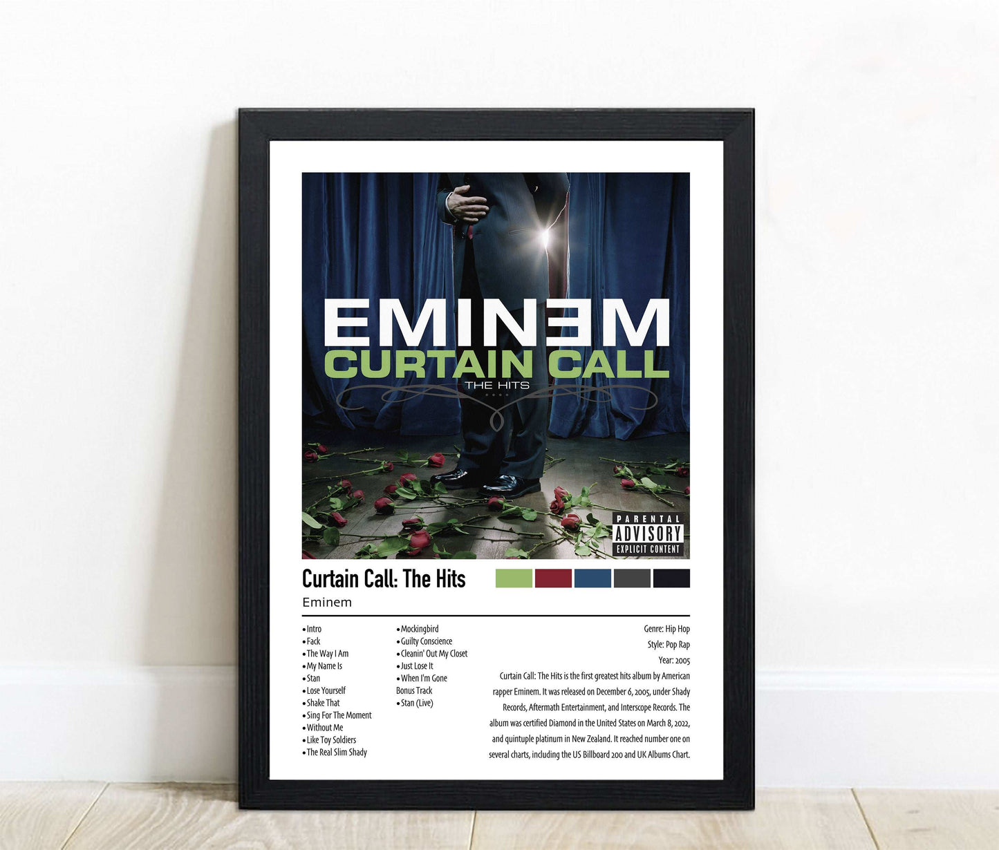 Eminem | Curtain Call: The Hits | Custom Album Cover Poster Print