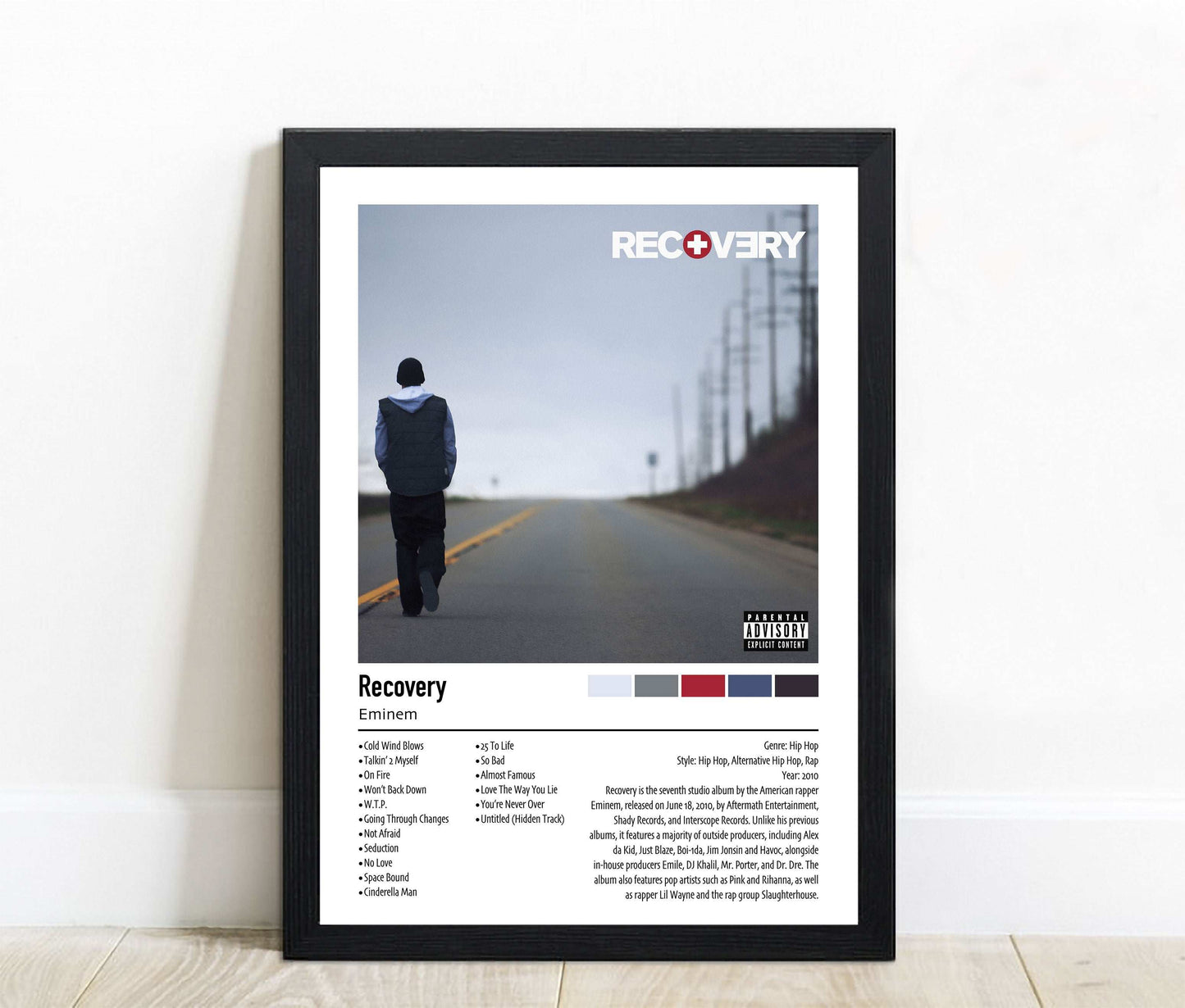Eminem | Recovery | Custom Album Cover Poster Print