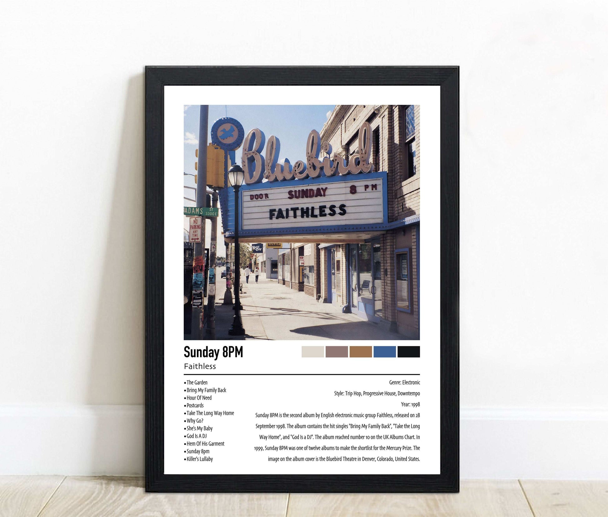 Faithless | Sunday 8PM | Custom Album Cover Poster Print