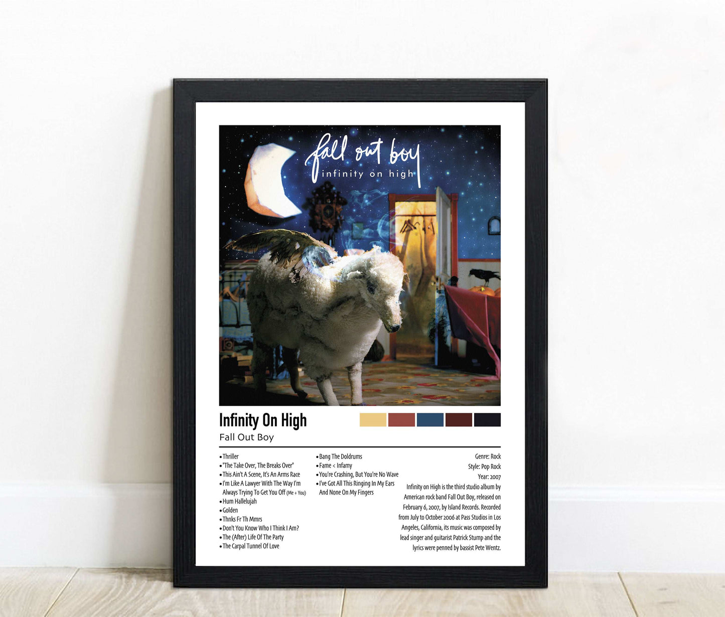 Fall Out Boy | Infinity On High | Custom Album Cover Poster Print